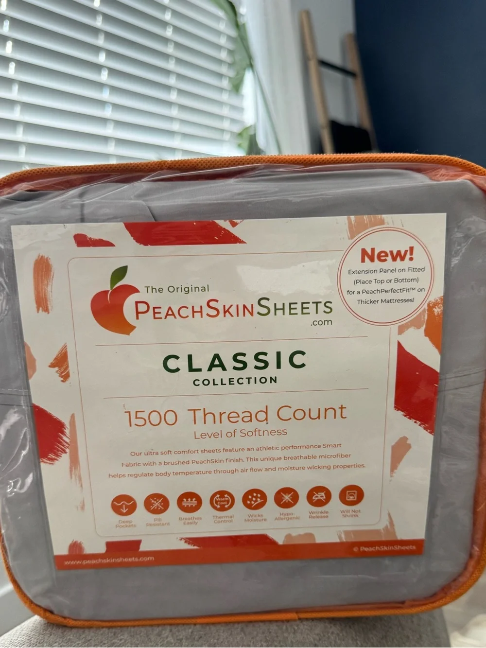 PeachSkinSheets 1500 TC Sheet California King New Cooling Bed Sheets 4 Piece